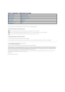 Dell Latitude D620 manual. Camera Instructions.